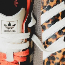 Adidas Sneakers En Cuir|Baskets Décontractées Terrace*Samba OG W Core Black / Preloved Red / Cream White