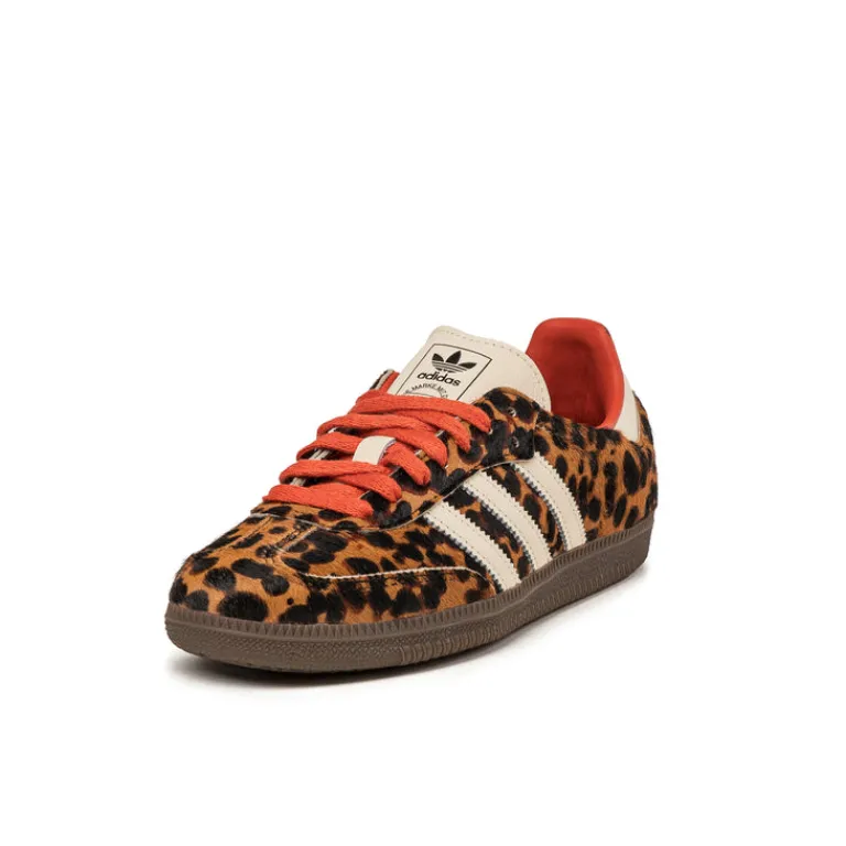 Adidas Sneakers En Cuir|Baskets Décontractées Terrace*Samba OG W Core Black / Preloved Red / Cream White