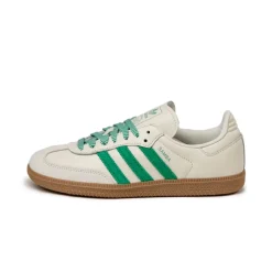 Adidas Sneakers En Cuir|Baskets Décontractées Terrace*Samba OG W Off White / Court Green / Hazy Green