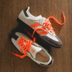 Adidas Sneakers En Cuir|Baskets Décontractées Terrace*Samba OG W Solar Orange / Cream White / Solar Orange