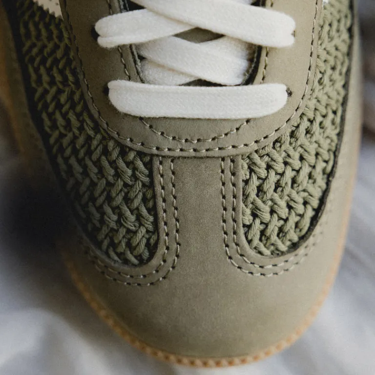 Adidas Sneakers En Cuir|Baskets Décontractées Terrace*Samba OG W Orbit Green / Cream White / Gum