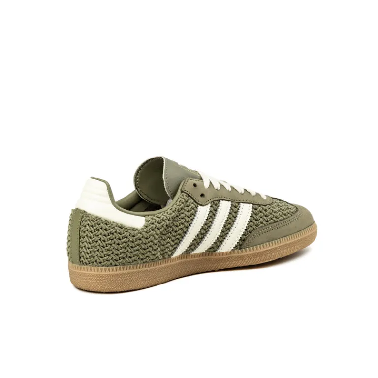 Adidas Sneakers En Cuir|Baskets Décontractées Terrace*Samba OG W Orbit Green / Cream White / Gum