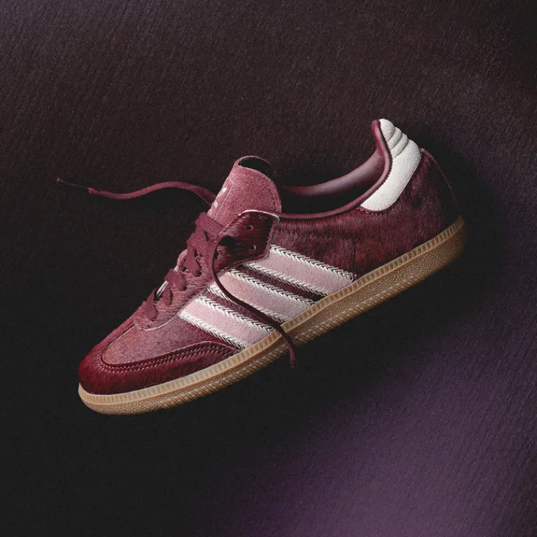 Adidas Sneakers En Cuir|Baskets Décontractées Terrace*Samba OG W Sand Strata / Maroon / Warm Clay