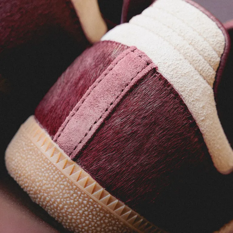 Adidas Sneakers En Cuir|Baskets Décontractées Terrace*Samba OG W Sand Strata / Maroon / Warm Clay