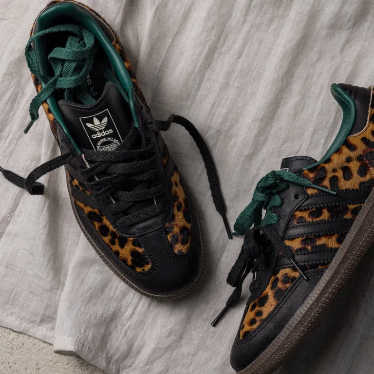 Adidas Sneakers En Cuir|Baskets Décontractées Terrace*Samba OG W Core Black / Collegiate Green / Cream White