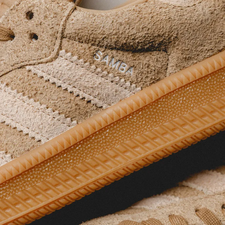 Adidas Sneakers En Cuir|Chunky Sneakers*Samba XLG Cardboard / Magic Beige / Gum 3