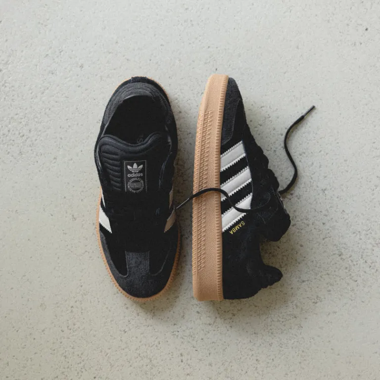 Adidas Sneakers En Cuir|Chunky Sneakers*Samba XLG Core Black / Wonder Aluminium / Gum 4