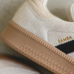 Adidas Sneakers En Cuir|Chunky Sneakers*Samba XLG Wonder White / Core Black / Gum 4