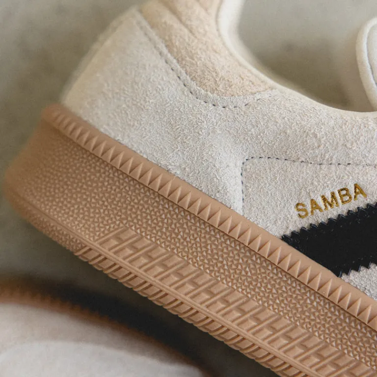 Adidas Sneakers En Cuir|Chunky Sneakers*Samba XLG Wonder White / Core Black / Gum 4