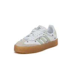 Adidas Sneakers En Cuir|Baskets Décontractées Terrace*Sambae W Cloud White / Linen Green / Gum