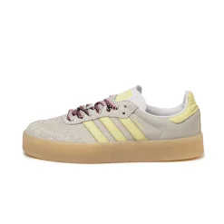 Adidas Sneakers En Cuir|Baskets Décontractées Terrace*Sambae W Footwear White / Grey One / Power Yellow