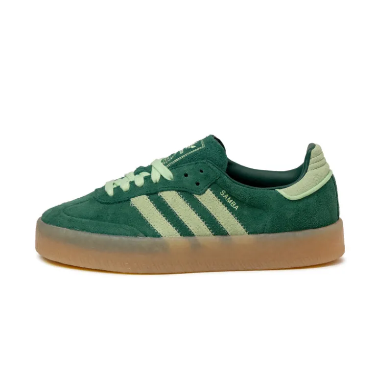 Adidas Sneakers En Cuir|Baskets Décontractées Terrace*Sambae W Collegiate Green / Semi Green Spark / Gum