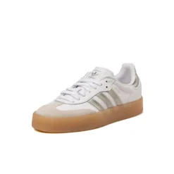 Adidas Sneakers En Cuir|Baskets Décontractées Terrace*Sambae W Footwear White / Silver Metallic / Gum 3
