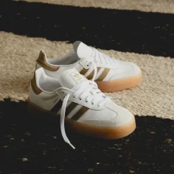 Adidas Sneakers En Cuir|Baskets Décontractées Terrace*Sambae W Footwear White / Off White / Cradboard