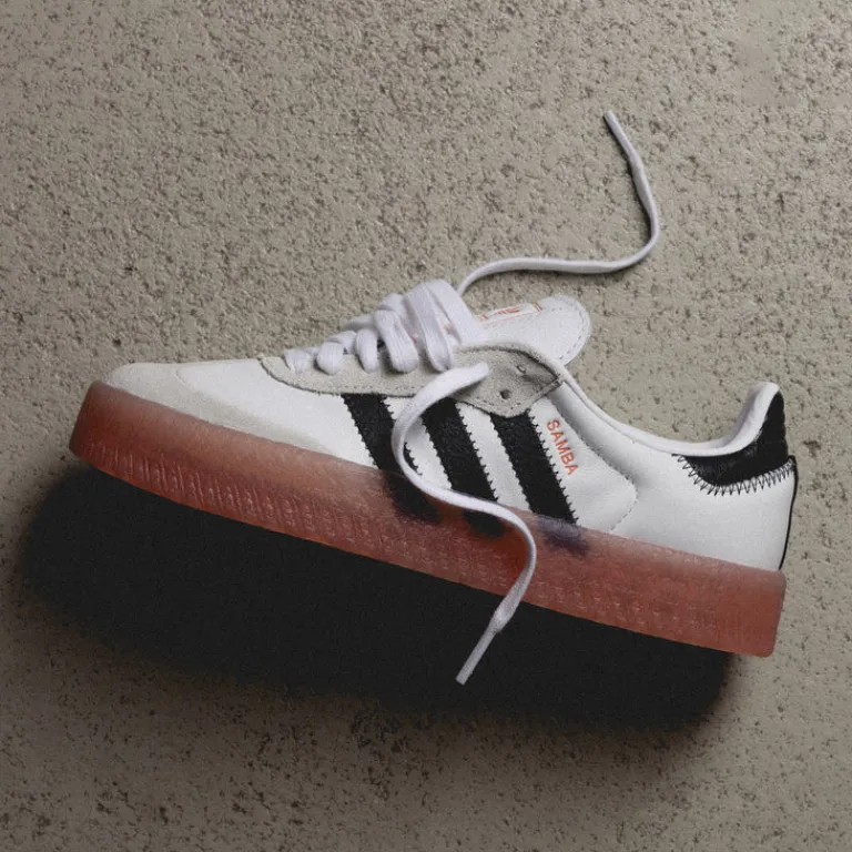 Adidas Sneakers En Cuir|Baskets Décontractées Terrace*Sambae W Cloud White / Core Black / Semi Coral