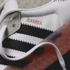 Adidas Sneakers En Cuir|Baskets Décontractées Terrace*Sambae W Cloud White / Core Black / Semi Coral