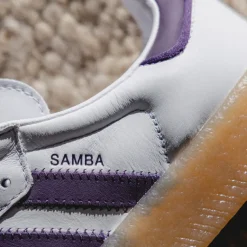 Adidas Sneakers En Cuir|Baskets Décontractées Terrace*Sambae W Footwear White / Off White / Aurich Plum