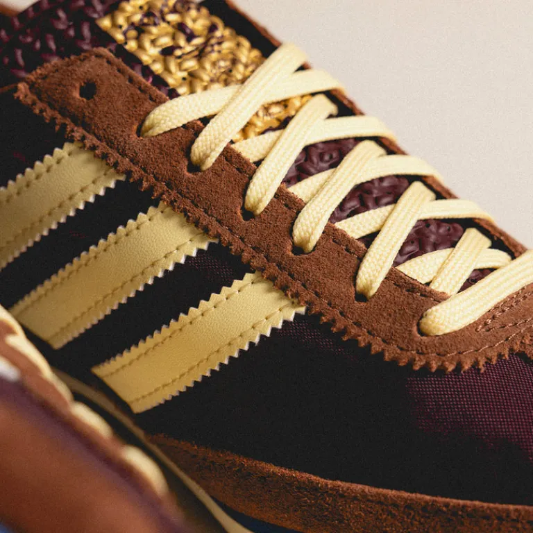 Adidas Sneakers En Cuir|Chaussures De Running Retro*SL 72 OG W Maroon / Almost Yellow / Premium Brown