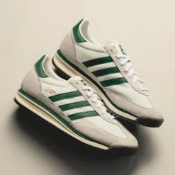 Adidas Sneakers En Cuir|Baskets Décontractées Terrace*SL 72 RS Cloud White / Core Green / Gum 5