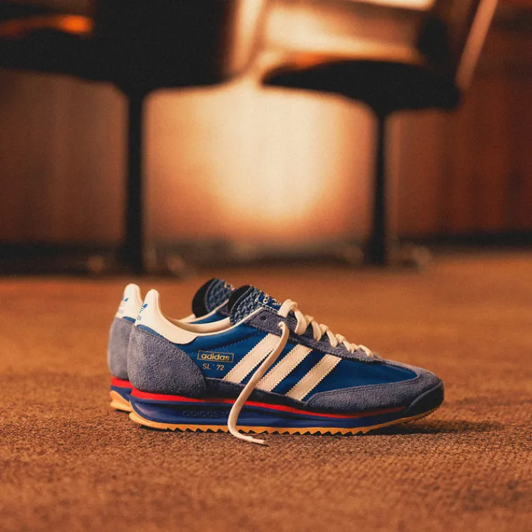 Adidas Sneakers En Cuir|Baskets Décontractées Terrace*SL 72 RS Blue / Core White / Beta Scarlett