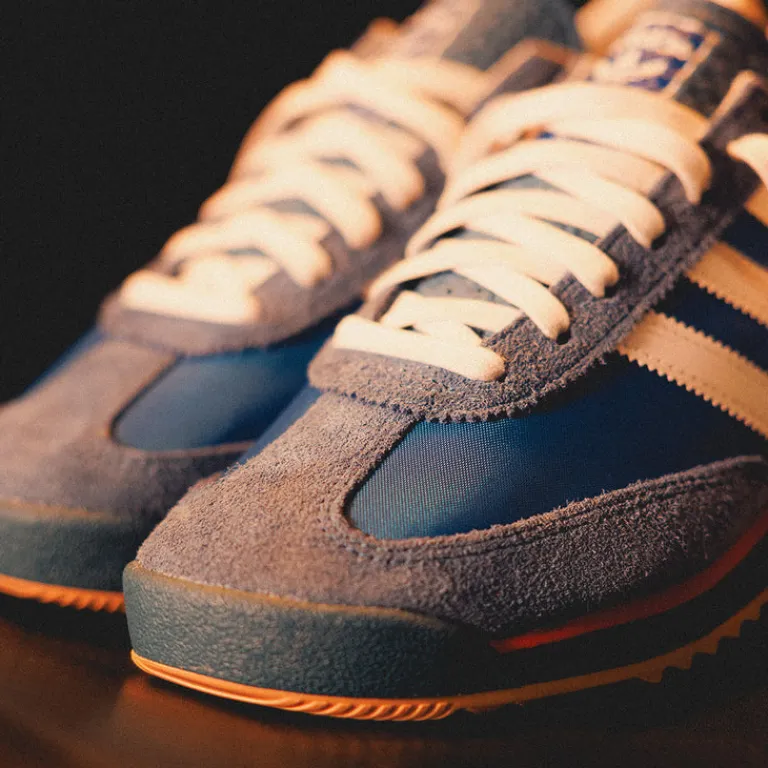 Adidas Sneakers En Cuir|Baskets Décontractées Terrace*SL 72 RS Blue / Core White / Beta Scarlett
