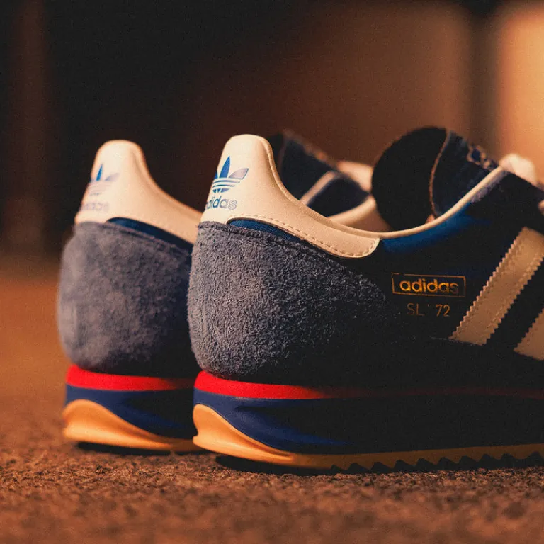 Adidas Sneakers En Cuir|Baskets Décontractées Terrace*SL 72 RS Blue / Core White / Beta Scarlett