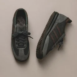 Adidas Sneakers En Cuir|Baskets Décontractées Terrace*SL 72 RS Legend Ivy / Shadow Olive / Gold Metallic