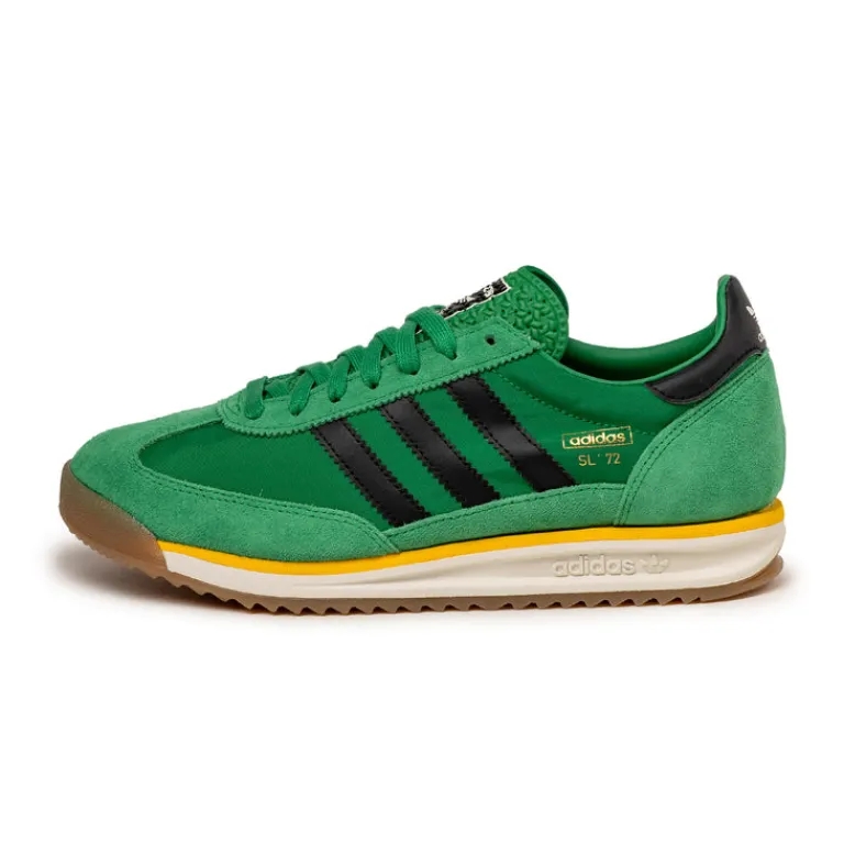 Adidas Sneakers En Cuir|Baskets Décontractées Terrace*SL 72 RS Green / Off White / Crew Yellow