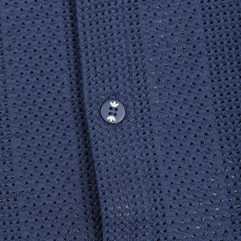 Adidas Chemises*Summer Knit Shooting Top Night Indigo / Wonderwhite