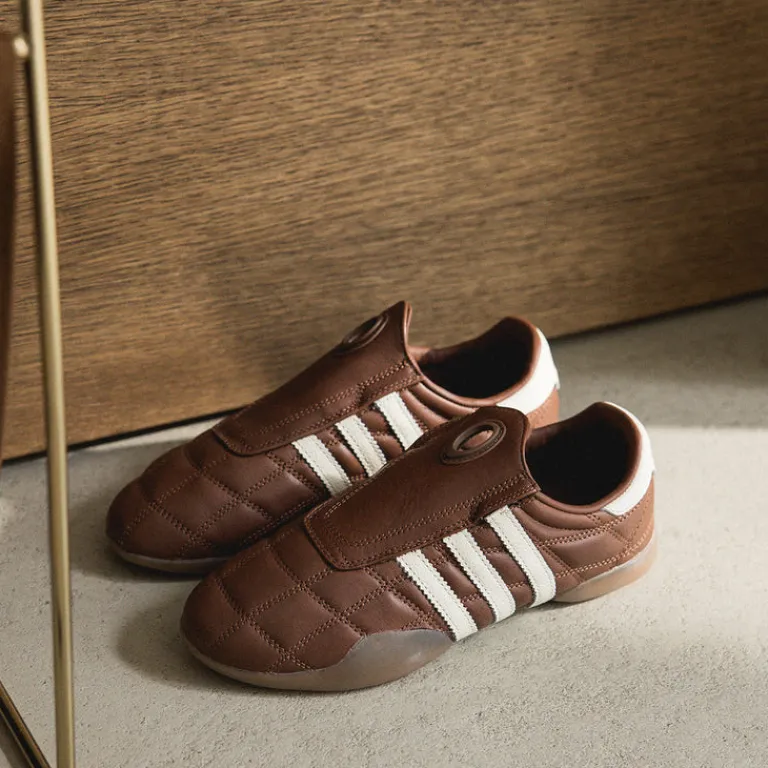 Adidas Sneakers En Cuir|Baskets Décontractées Terrace*Taekwondo Mei W Preloved Brown / Cream White / Gum 4