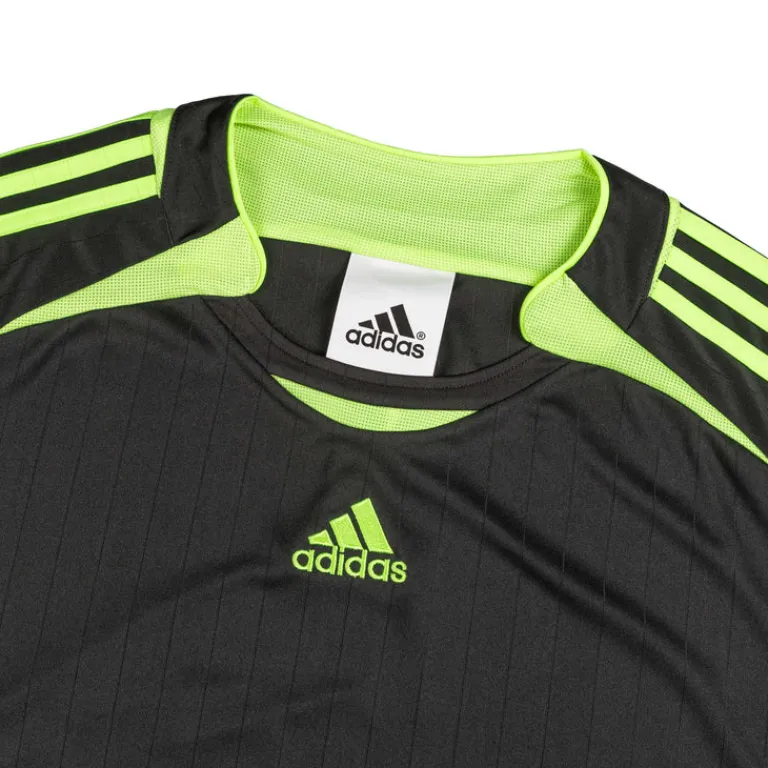 Adidas T-Shirts*Teamgeist Adicolor Long Sleeve Tee Black / Signal Green