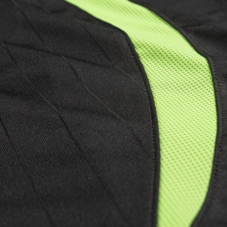 Adidas T-Shirts*Teamgeist Adicolor Long Sleeve Tee Black / Signal Green