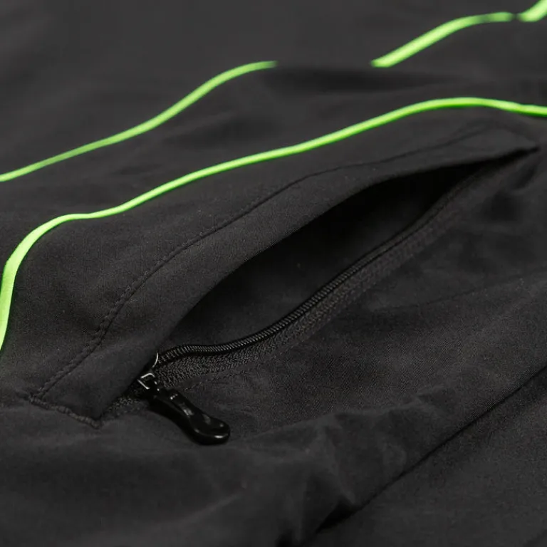 Adidas Gilets*Teamgeist Adicolor Track Top Black / Signal Green