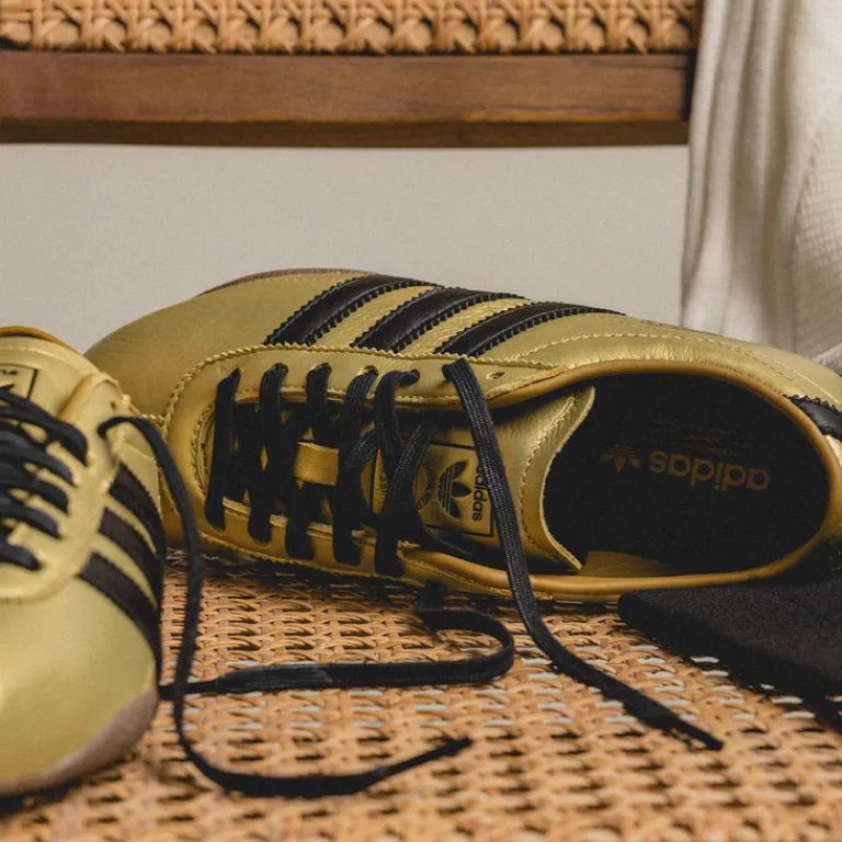 Adidas Sneakers En Cuir|Baskets Décontractées Terrace*Tokyo Decon W Gold Metallic / Core Black / Preloved Brown