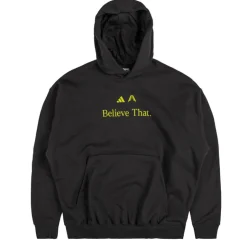 Adidas Sweats À Capuche*x Anthony Edwards Believe That Hoodie Black / Preloved Lime