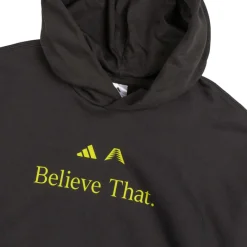 Adidas Sweats À Capuche*x Anthony Edwards Believe That Hoodie Black / Preloved Lime