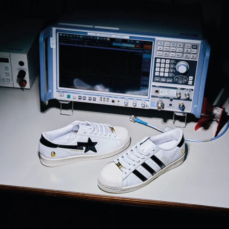 Adidas Sneakers En Cuir|Sneakers Blancs*x BAPE SSTR Footwear White / Core Black / Off White
