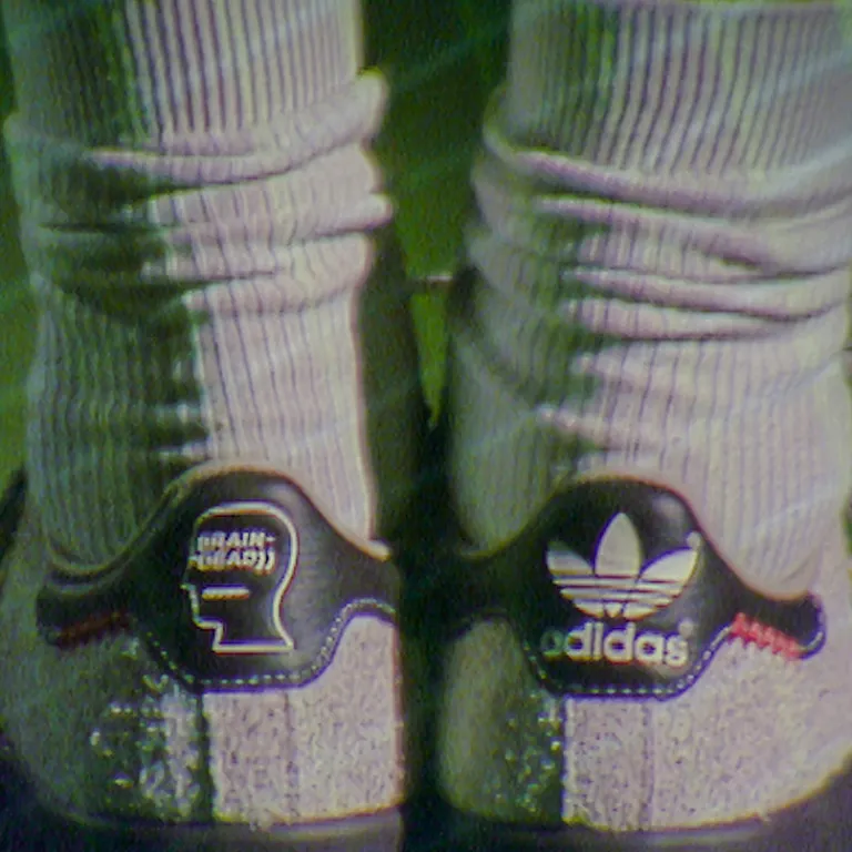 Adidas Sneakers En Cuir|Baskets Décontractées Terrace*x Brain Dead Forest Hills Crew White / Panton / Night Red