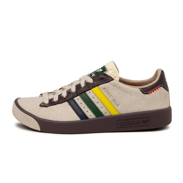 Adidas Sneakers En Cuir|Baskets Décontractées Terrace*x Brain Dead Forest Hills Crew White / Panton / Night Red