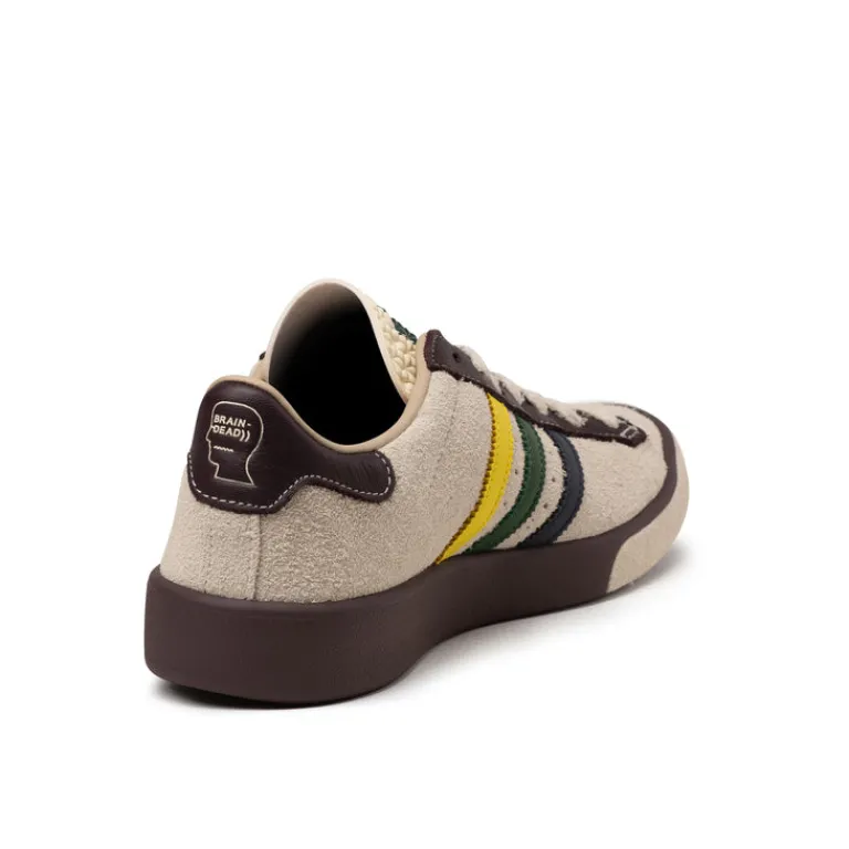 Adidas Sneakers En Cuir|Baskets Décontractées Terrace*x Brain Dead Forest Hills Crew White / Panton / Night Red