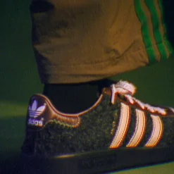 Adidas Sneakers En Cuir|Baskets Décontractées Terrace*x Brain Dead Forest Hills Core Black / Pantone / Branch