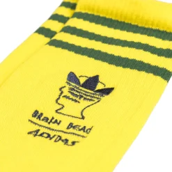 Adidas Chaussettes*x Brain Dead Socks Bright Yellow / Collegiate Navy / Amazon Green