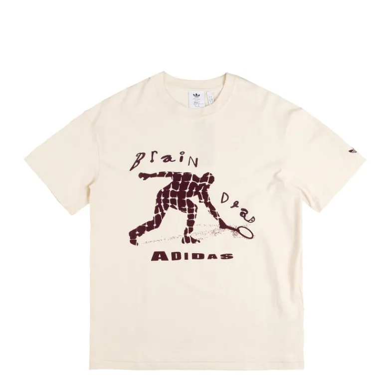 Adidas T-Shirts*x Brain Dead T-Shirt Wonder White