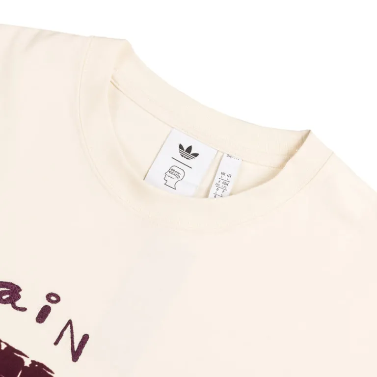 Adidas T-Shirts*x Brain Dead T-Shirt Wonder White