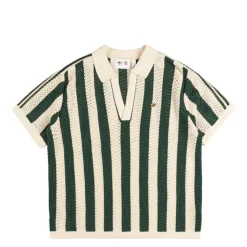 Adidas T-Shirts*x Clot by Edison Chen Pique Polo Green Night / Cream White
