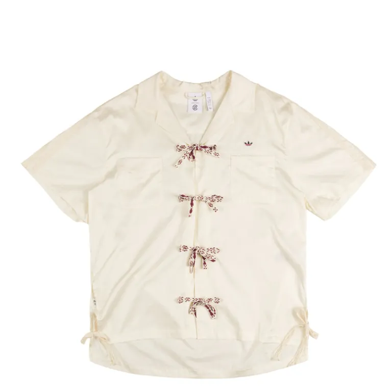 Adidas Chemises*x Clot by Edison Chen Bowling Shirt Cream White