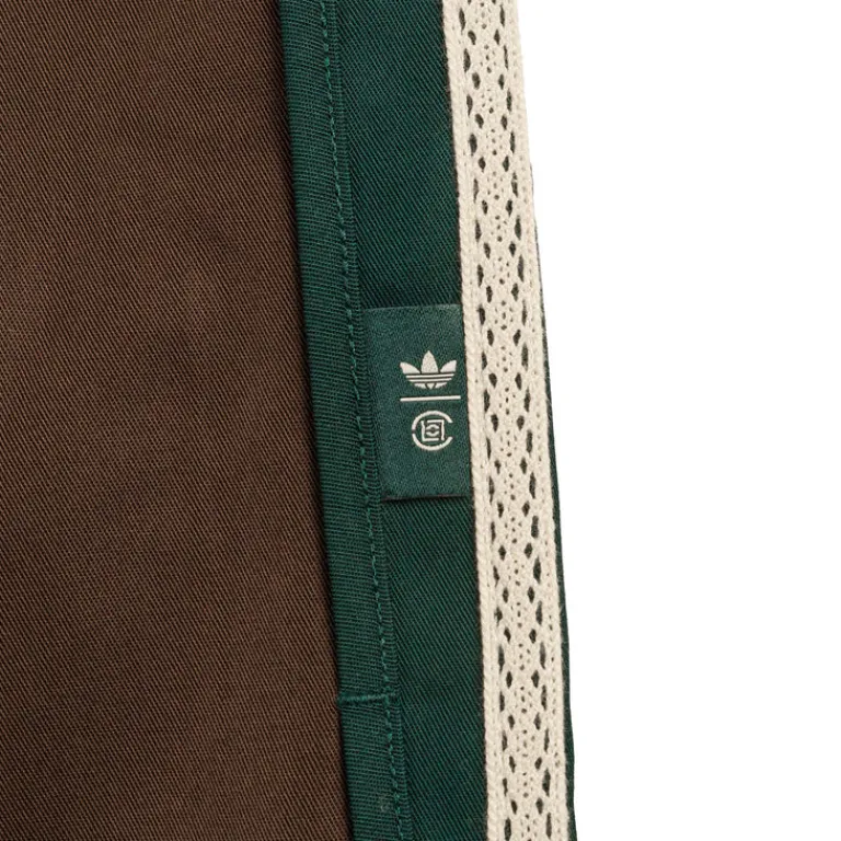Adidas Shorts*x Clot by Edison Chen Sprinter Shorts Green Night / Dark Brown