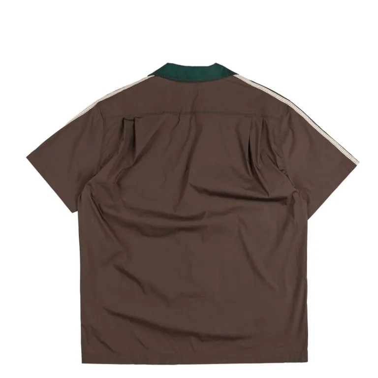 Adidas T-Shirts*x Clot by Edison Chen Bowling Shirt Dark Brown