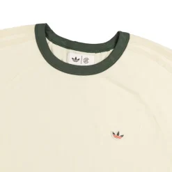 Adidas T-Shirts*x Clot by Edison Chen Rib T-Shirt Cream White / Green Night