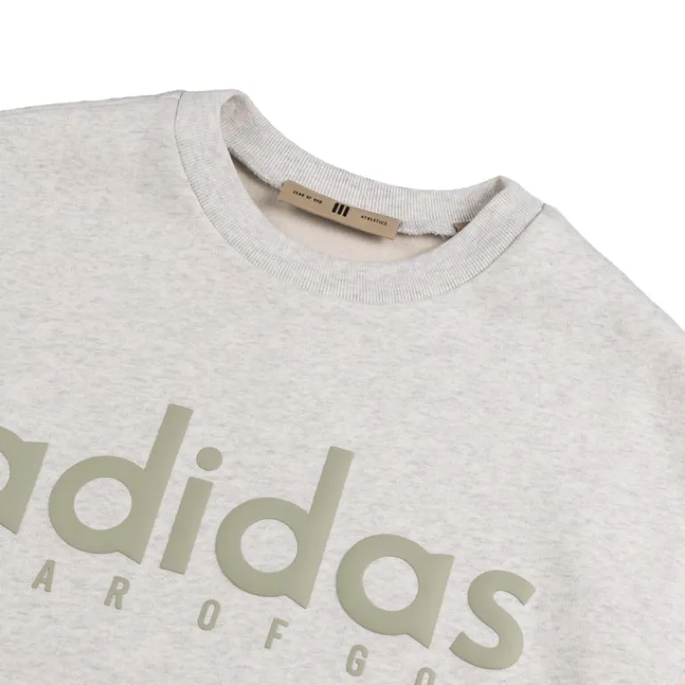 Adidas Pullover*x Fear Of God Athletics Heather Fleece Crewneck Light Grey Heather